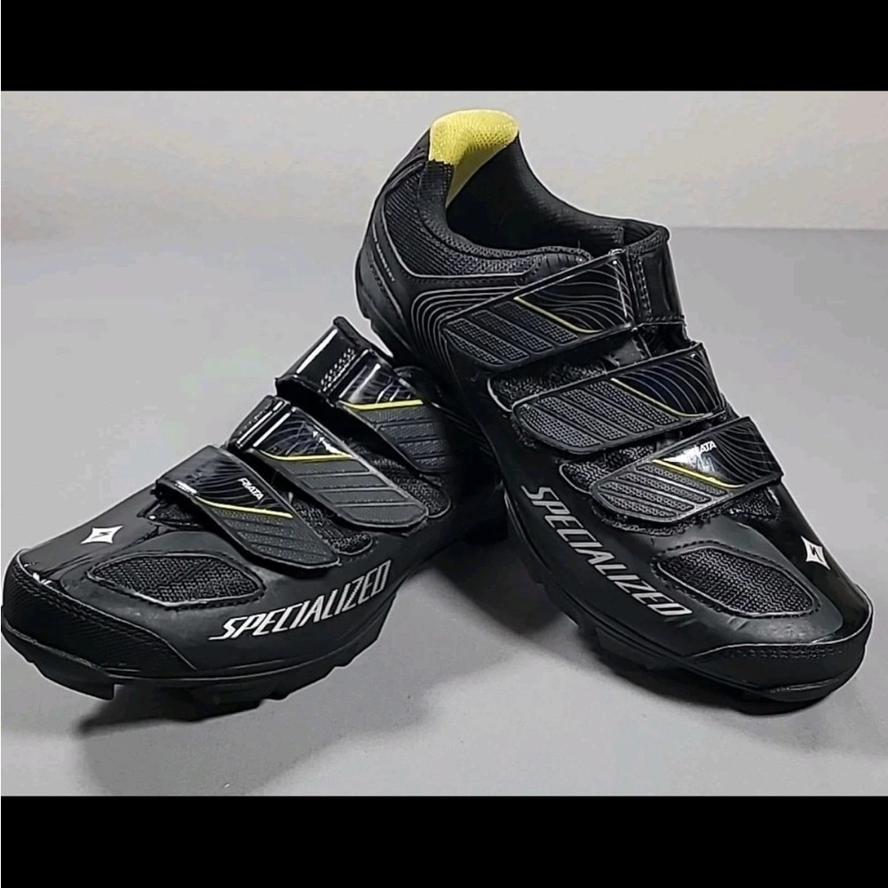 Specialized Riata Body‎ Geometry Cycling Shoes Black Green US  Women size 9.5